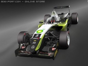 Formula 3 2008 f308 3D Model
