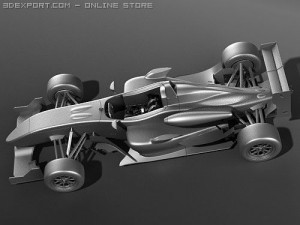 Formula 3 2008 f308 3D Model