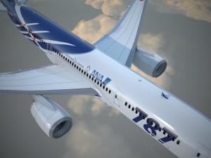 Boeing 787 Dreamliner Ana Airlines Model 3D