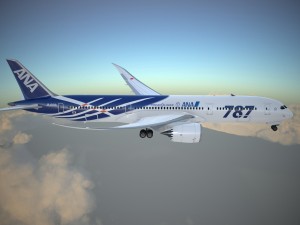 Boeing 787 Dreamliner Ana Airlines Model 3D