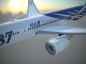 Boeing 787 Dreamliner Ana Airlines Model 3D
