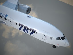 Boeing 787 Dreamliner Ana Airlines Model 3D