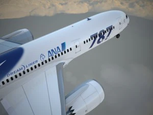 Boeing 787 Dreamliner Ana Airlines 3D Model