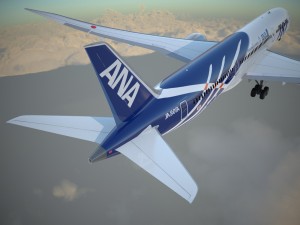 Boeing 787 Dreamliner Ana Airlines Model 3D