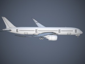 Boeing 787 Dreamliner Ana Airlines Model 3D