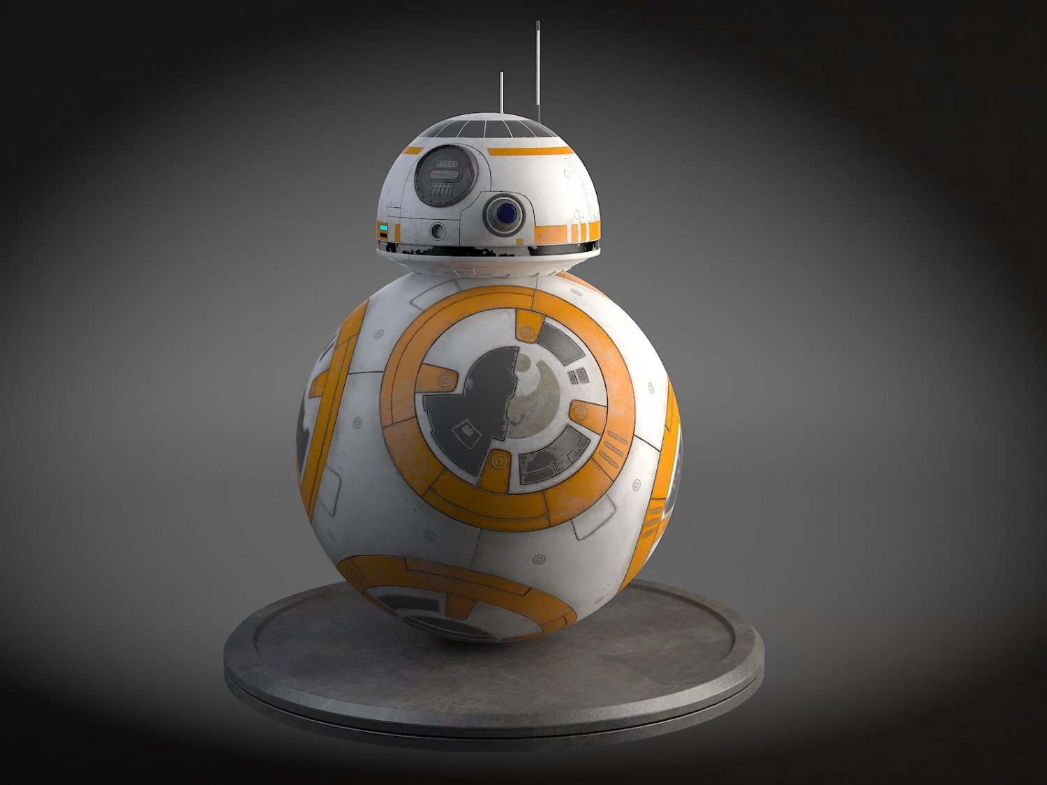 Star wars tech droid bb8 3D in 3DExport