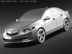 Acura TSX 2009 3Dモデル