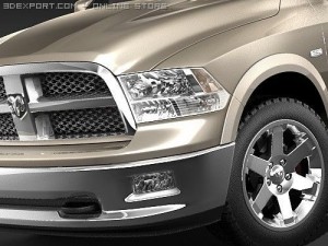 Dodge Ram 1500 Crew Cab 2009 Modelo 3D
