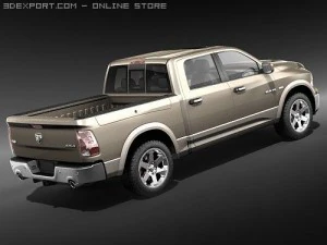 Dodge Ram 1500 Crew Cab 2009 3D Model