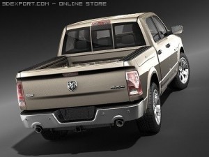 Dodge Ram 1500 Crew Cab 2009 Modelo 3D