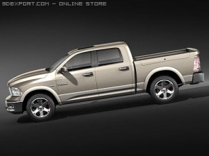 Dodge Ram 1500 Crew Cab 2009 Modelo 3D