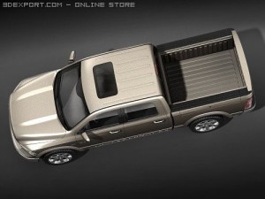 Dodge Ram 1500 Crew Cab 2009 Modelo 3D