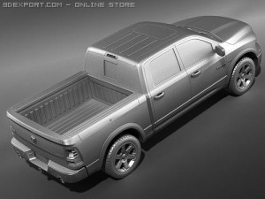 Dodge Ram 1500 Crew Cab 2009 Modelo 3D