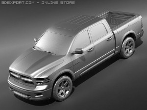 Dodge Ram 1500 Crew Cab 2009 Modelo 3D