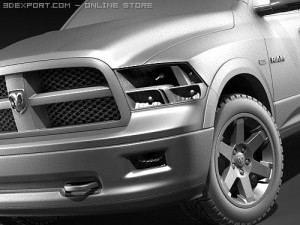 Dodge Ram 1500 Crew Cab 2009 Modelo 3D