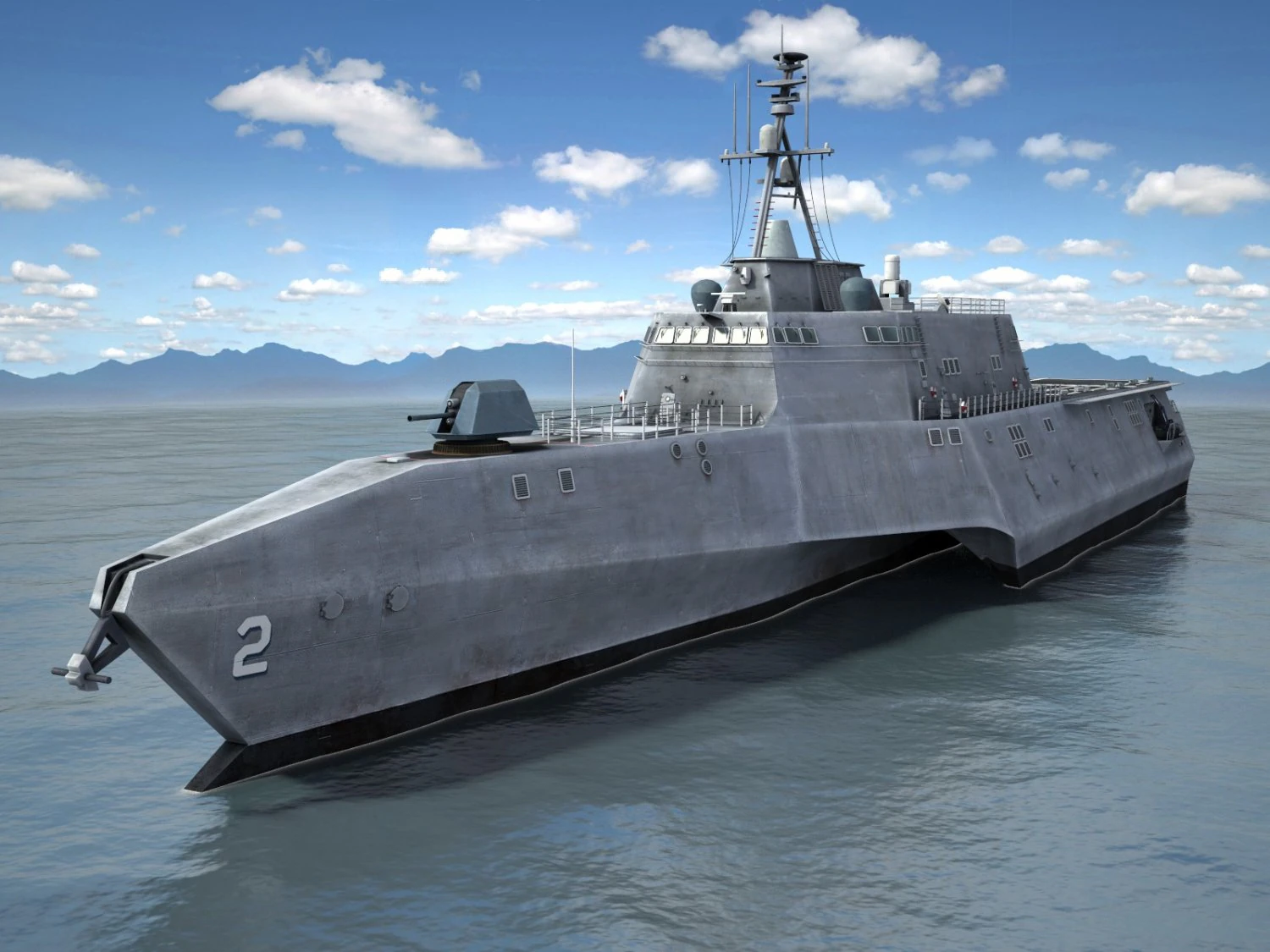 USS Independence LCS-2 Ship 3D Model .c4d .max .obj .3ds .fbx .stl .blend