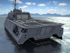 USS Independence LCS-2 Ship 3D Model