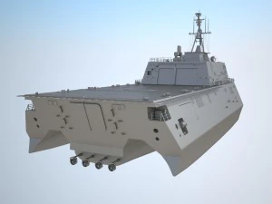 USS Independence LCS-2 Ship 3D Model