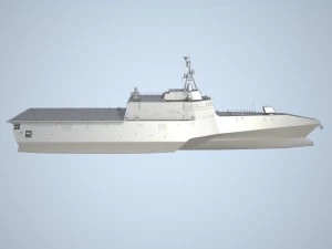 USS Independence LCS-2 Ship 3D Model