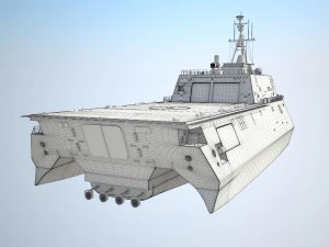 USS Independence LCS-2 Ship 3D Model