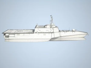 USS Independence LCS-2 Ship 3D Model