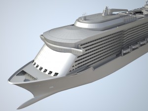 Quantum of the Seas vray 3D Model