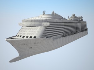 Quantum of the Seas vray 3D Model
