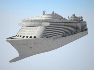 Quantum of the Seas vray 3D Model
