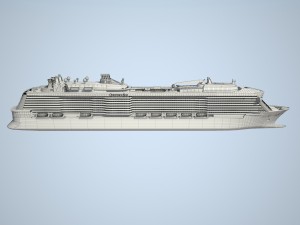 Quantum of the Seas vray 3D Model