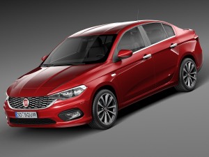 Fiat Tipo 2016 3D Model
