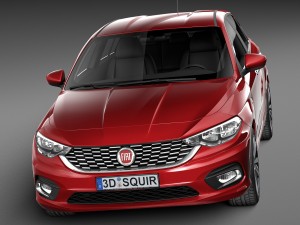 Fiat Tipo 2016 3D Model