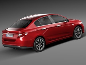 Fiat Tipo 2016 3D Model