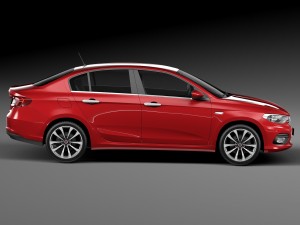 Fiat Tipo 2016 3D Model