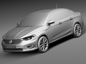 Fiat Tipo 2016 3D Model