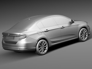 Fiat Tipo 2016 3D Model
