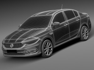 Fiat Tipo 2016 3D Model