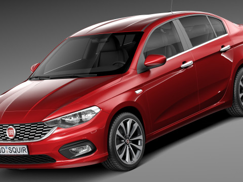 Fiat Tipo 2016 3D Model