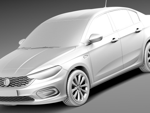 Fiat Tipo 2016 Modello 3D