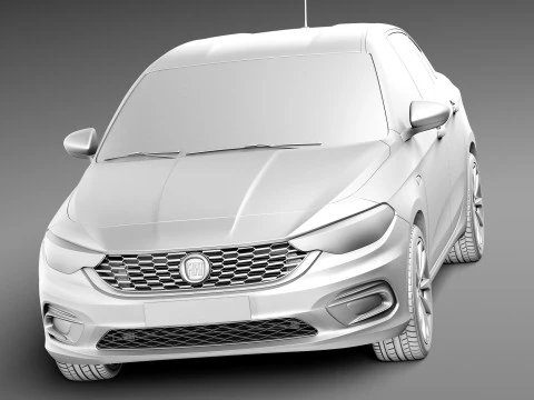 Fiat Tipo 2016 3D Model