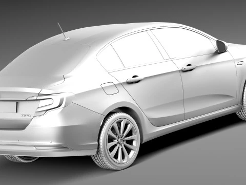 Fiat Tipo 2016 3D Model