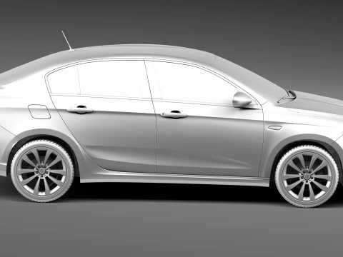 Fiat Tipo 2016 3D Model