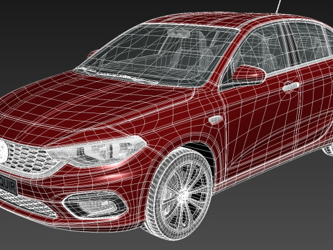 Fiat Tipo 2016 Modello 3D