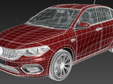 Fiat Tipo 2016 3D Model