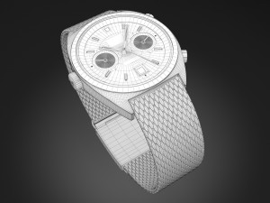 Tag Heuer Carrera 1158 Watch 3D Model
