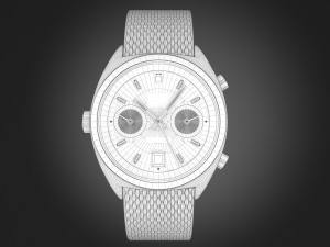 Tag Heuer Carrera 1158 Watch 3D Model