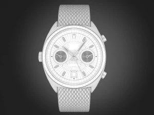 Tag Heuer Carrera 1158 Watch 3D Model