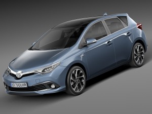 Toyota Auris 2016 3D 모델