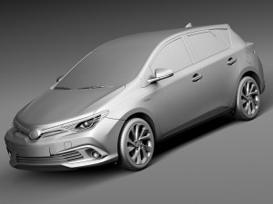 Toyota Auris 2016 Modelo 3D