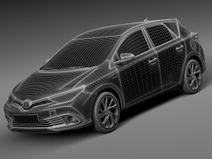 Toyota Auris 2016 Modelo 3D