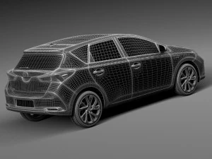 Toyota Auris 2016 3D Model